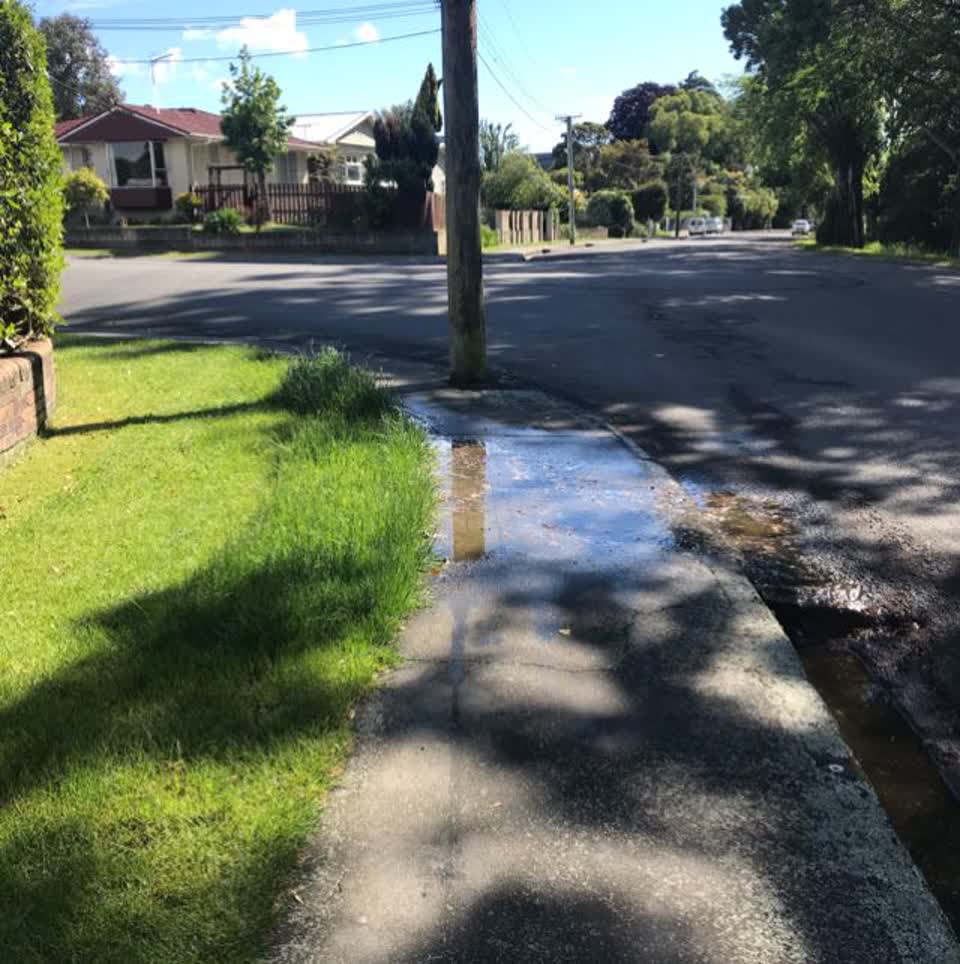The photograph attached to this flooding report