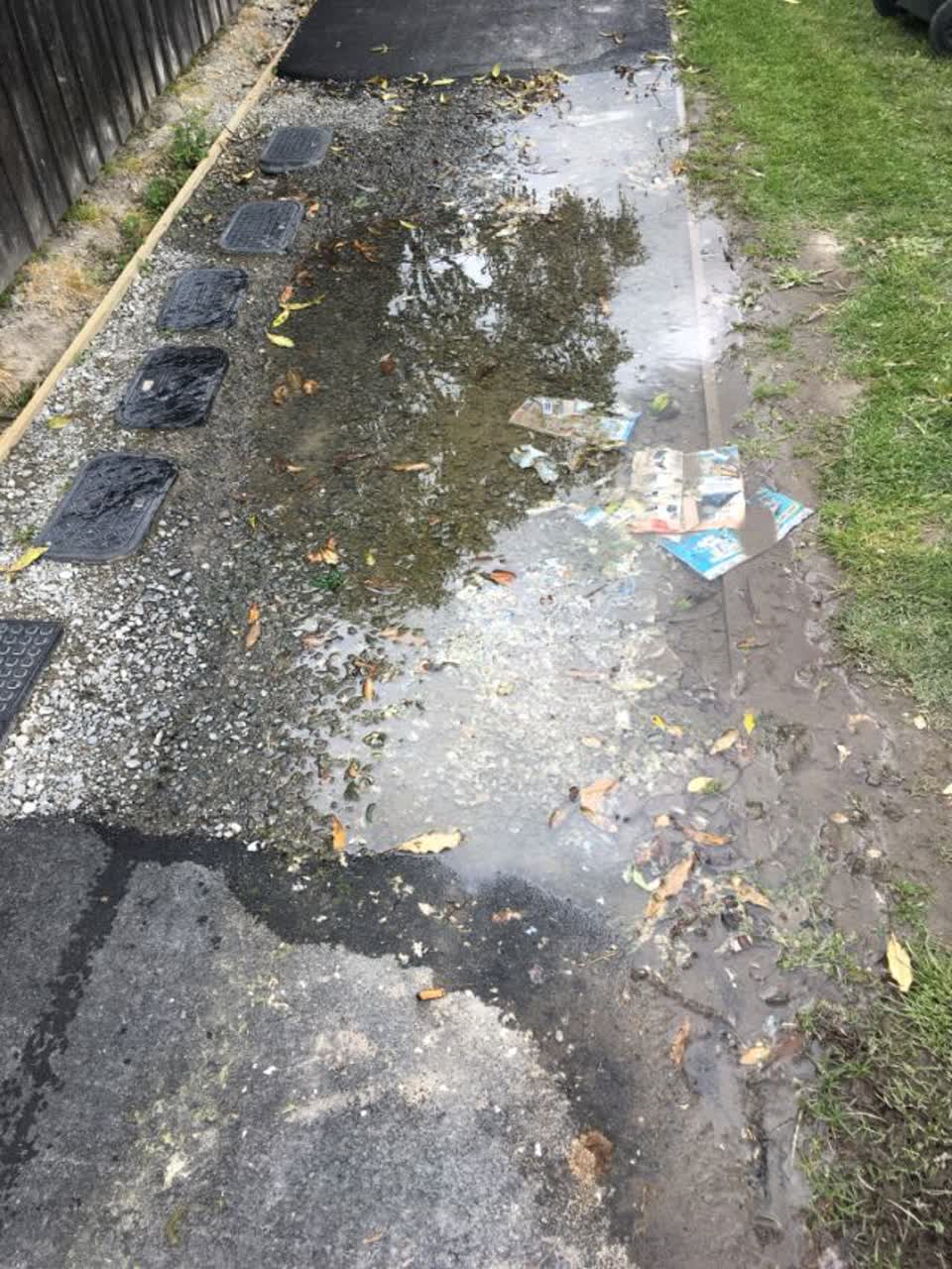 The photograph attached to this roading/streets report