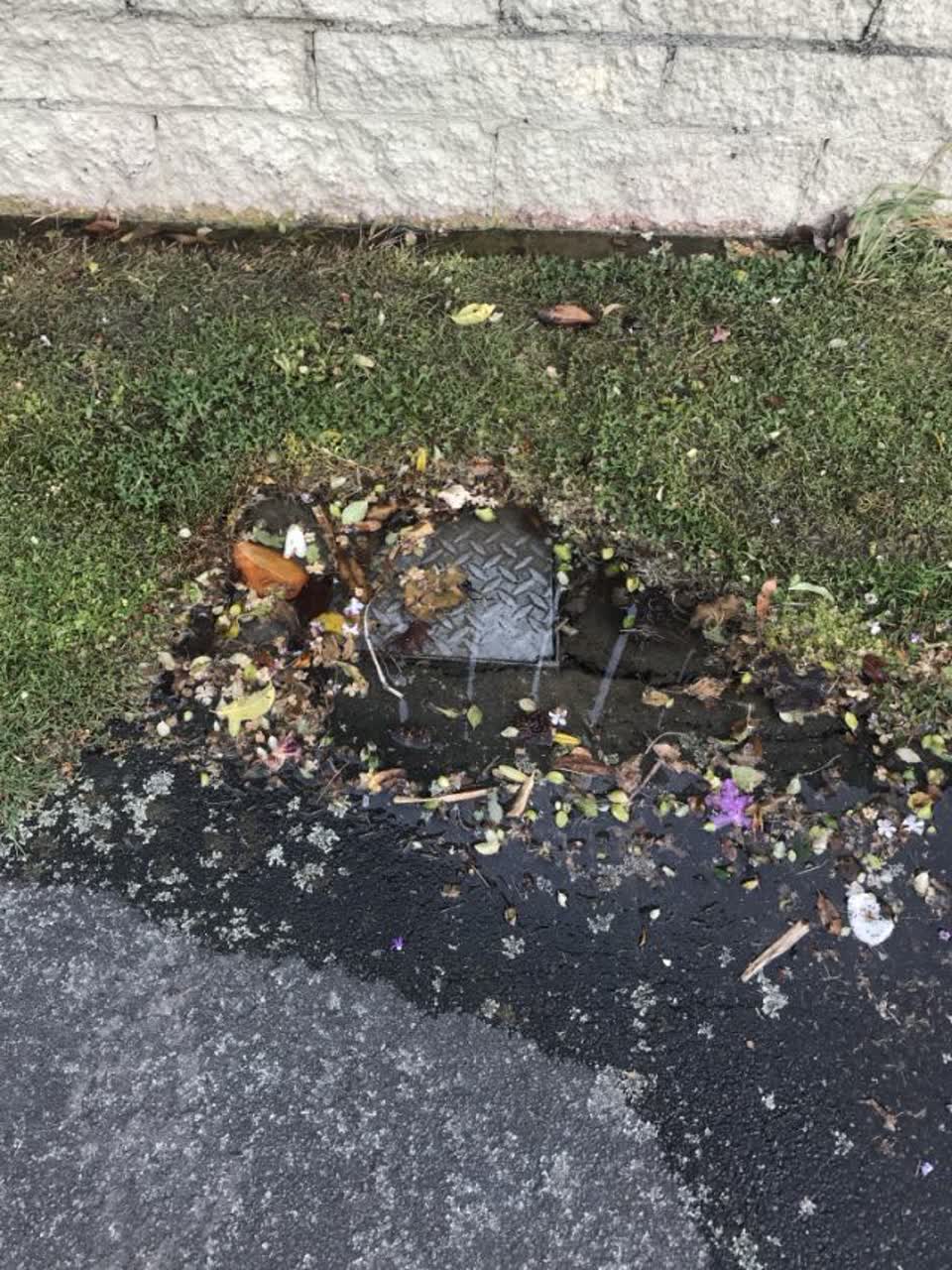 The photograph attached to this flooding report