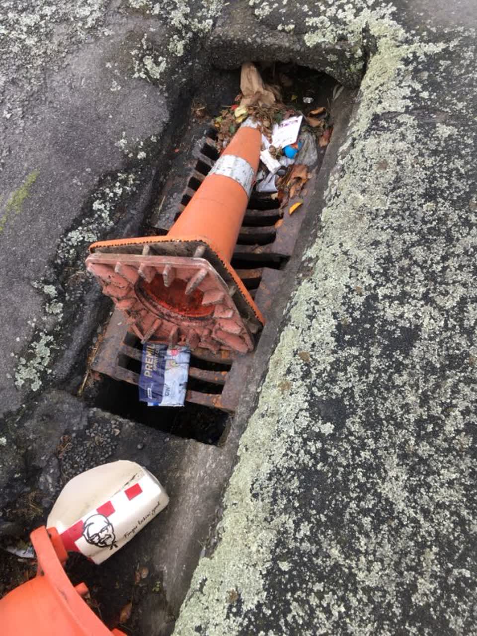 The photograph attached to this roading/streets report
