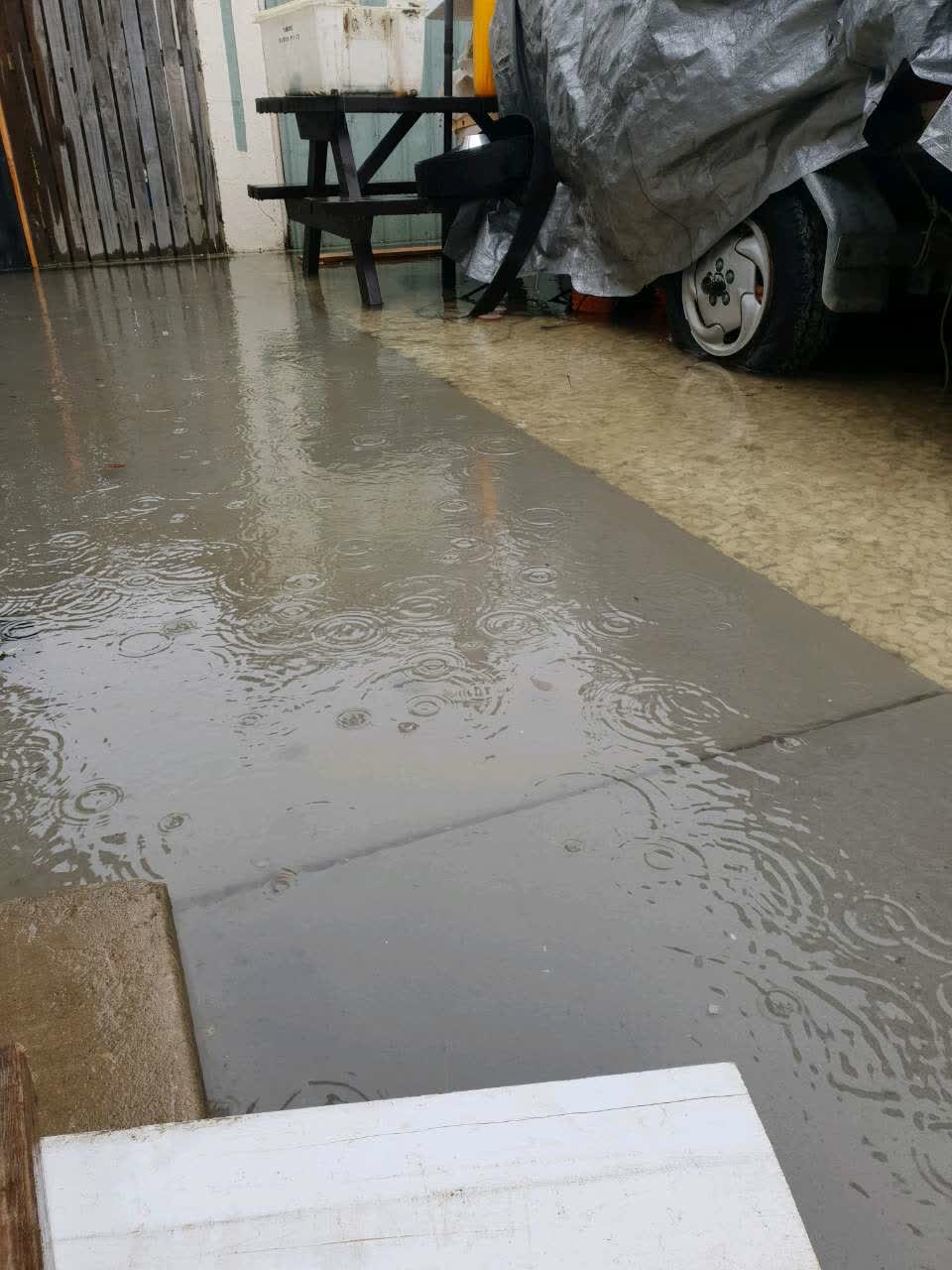 The photograph attached to this wastewater/stormwater report