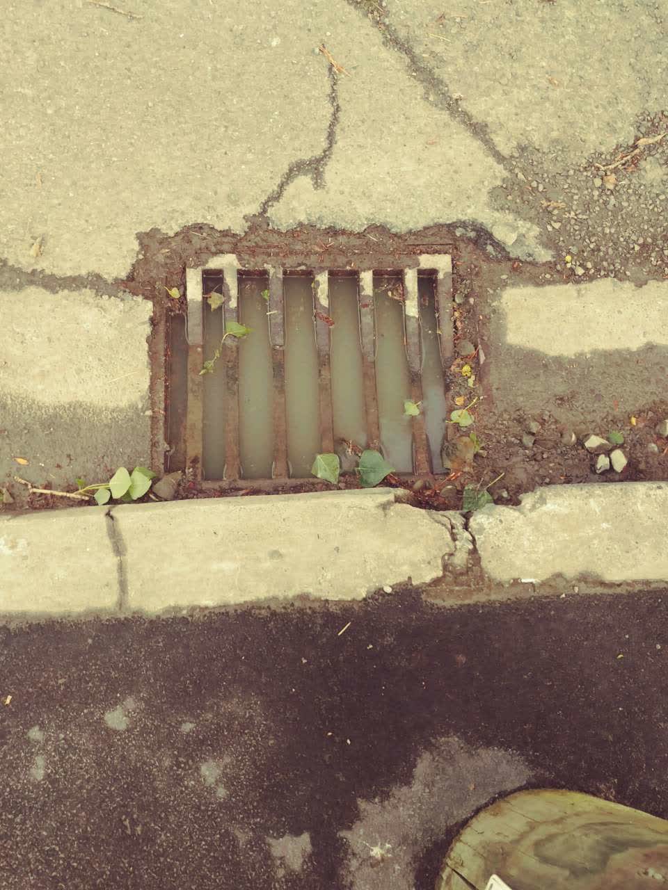 The photograph attached to this flooding report