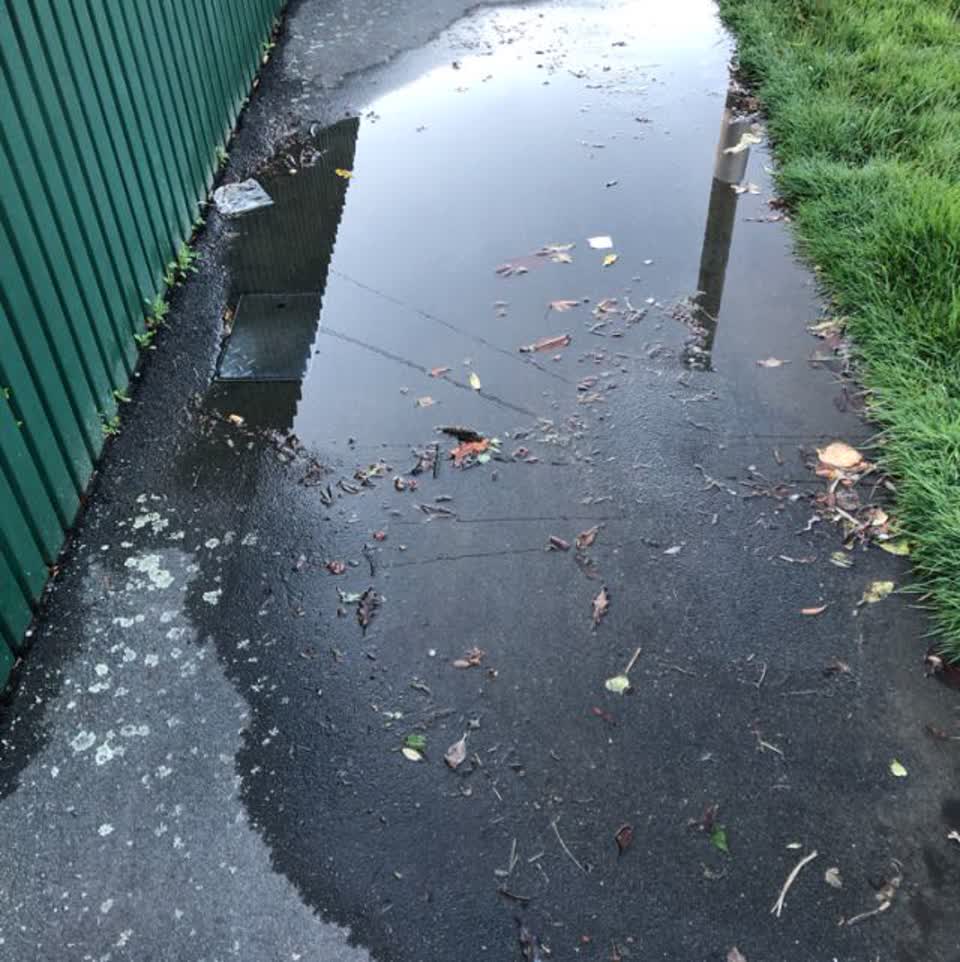 The photograph attached to this wastewater/stormwater report