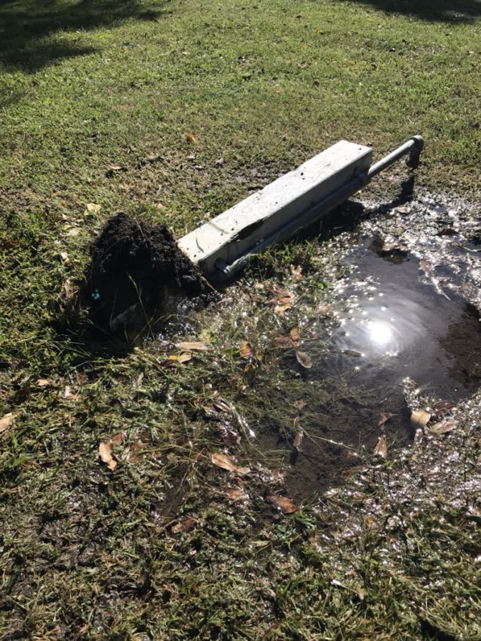 The photograph attached to this water supply report