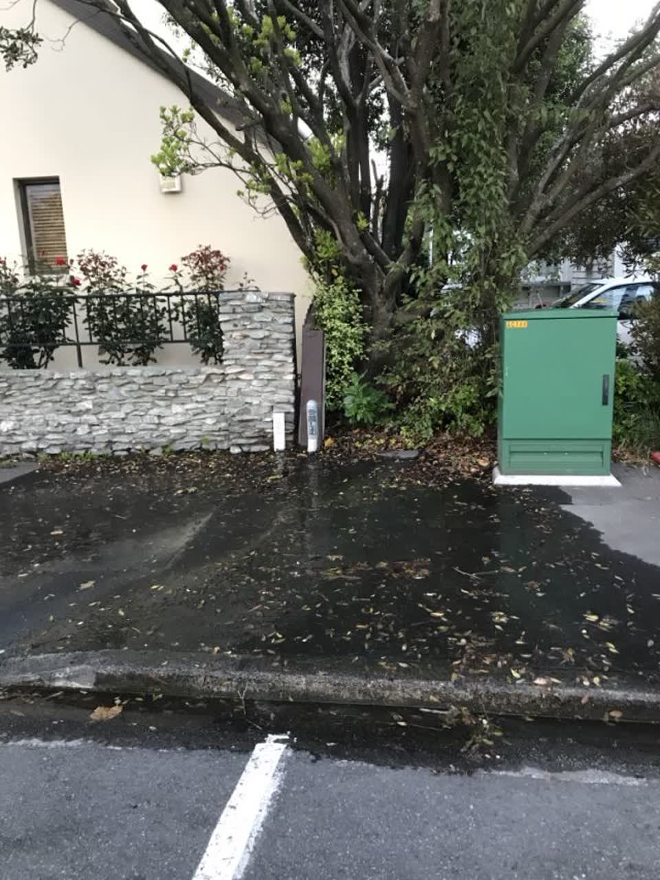 The photograph attached to this flooding report
