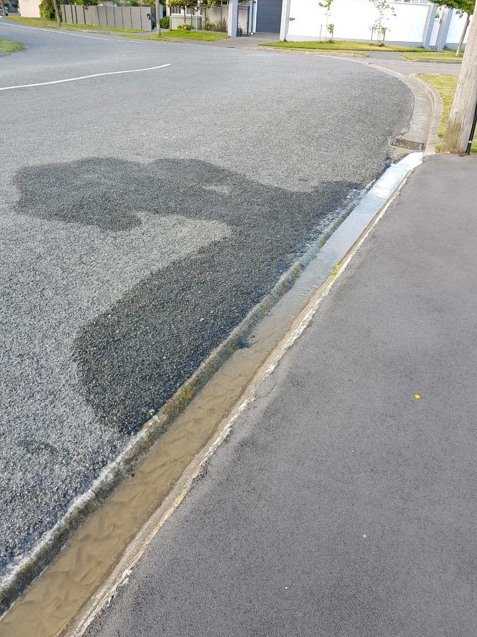 The photograph attached to this wastewater/stormwater report