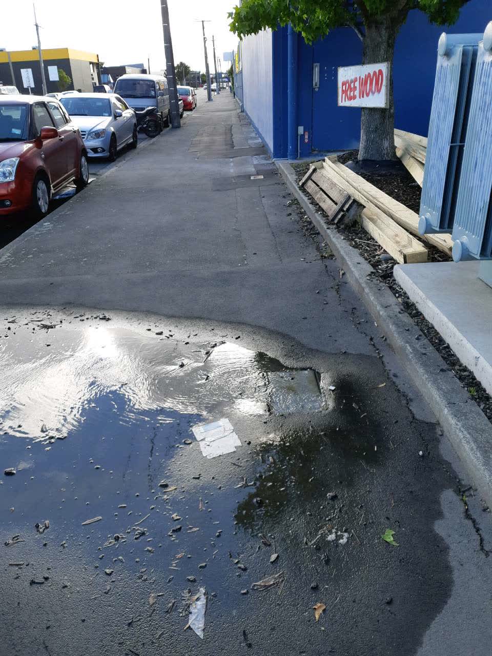 The photograph attached to this water supply report