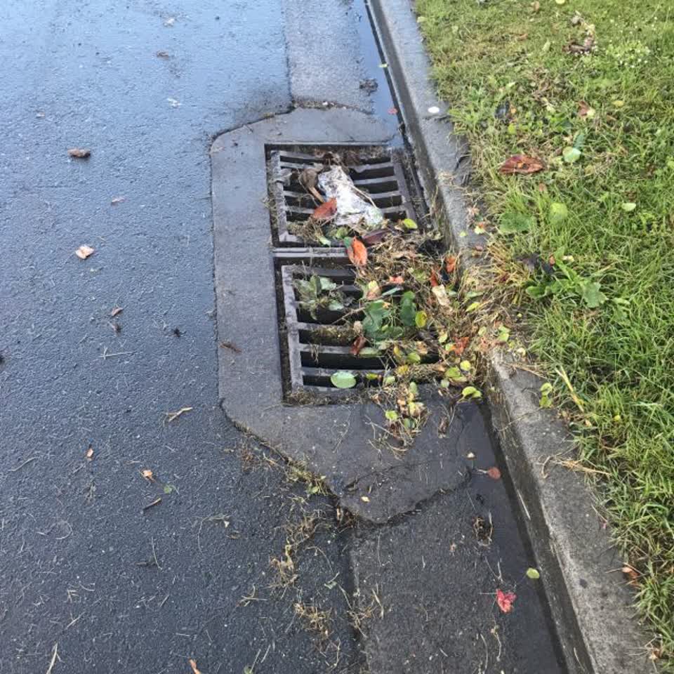 The photograph attached to this wastewater/stormwater report