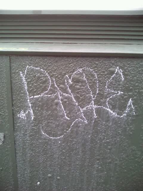 Graffiti, a report photo