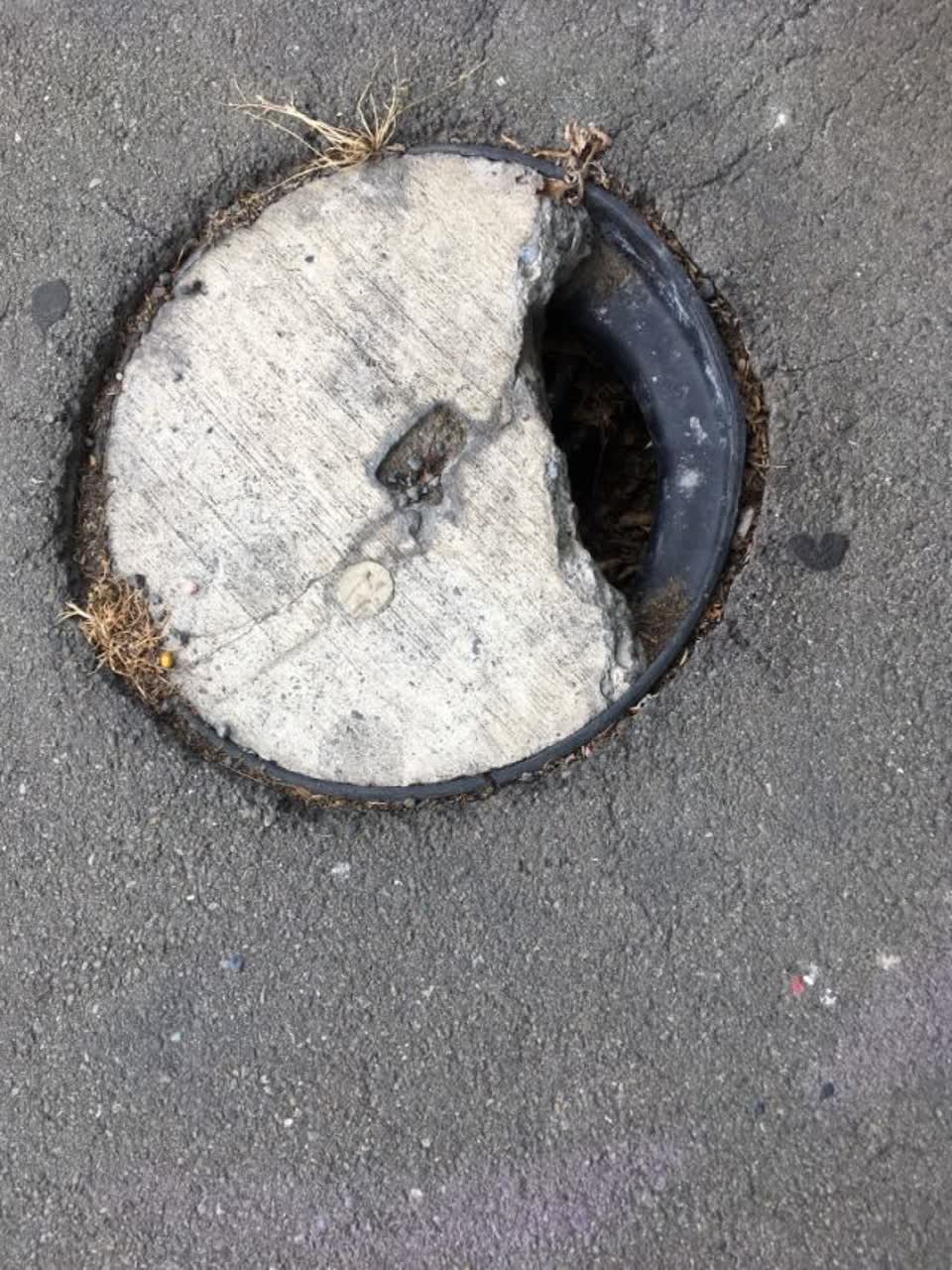 The photograph attached to this roading/streets report