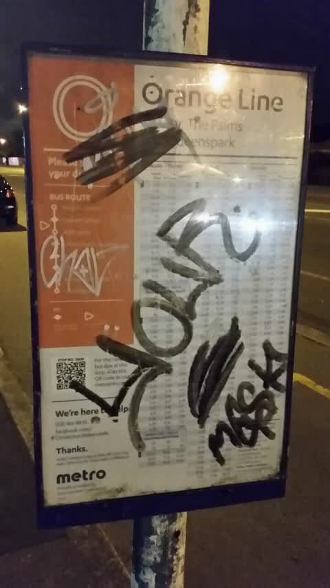 Graffiti, a report photo