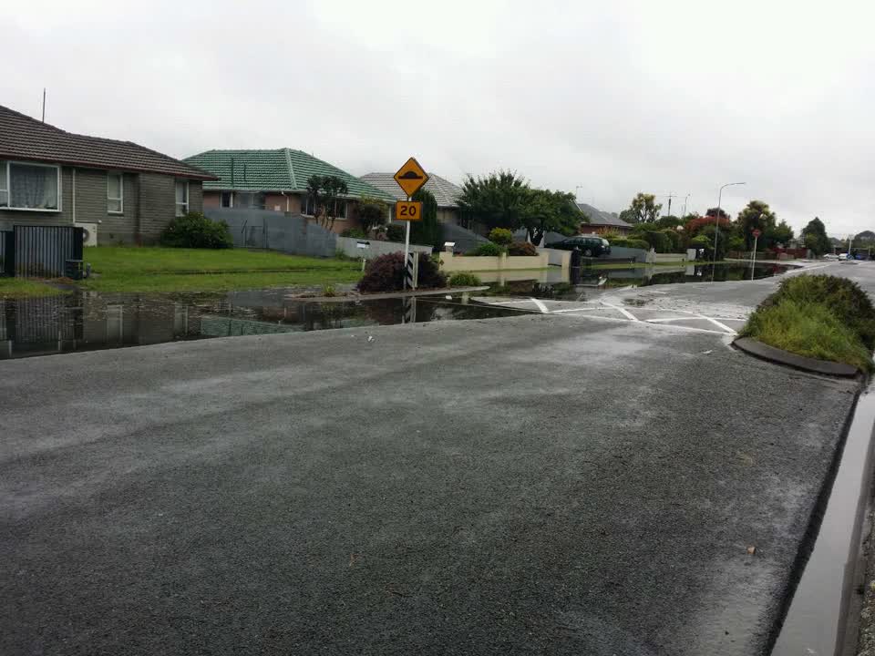 The photograph attached to this flooding report