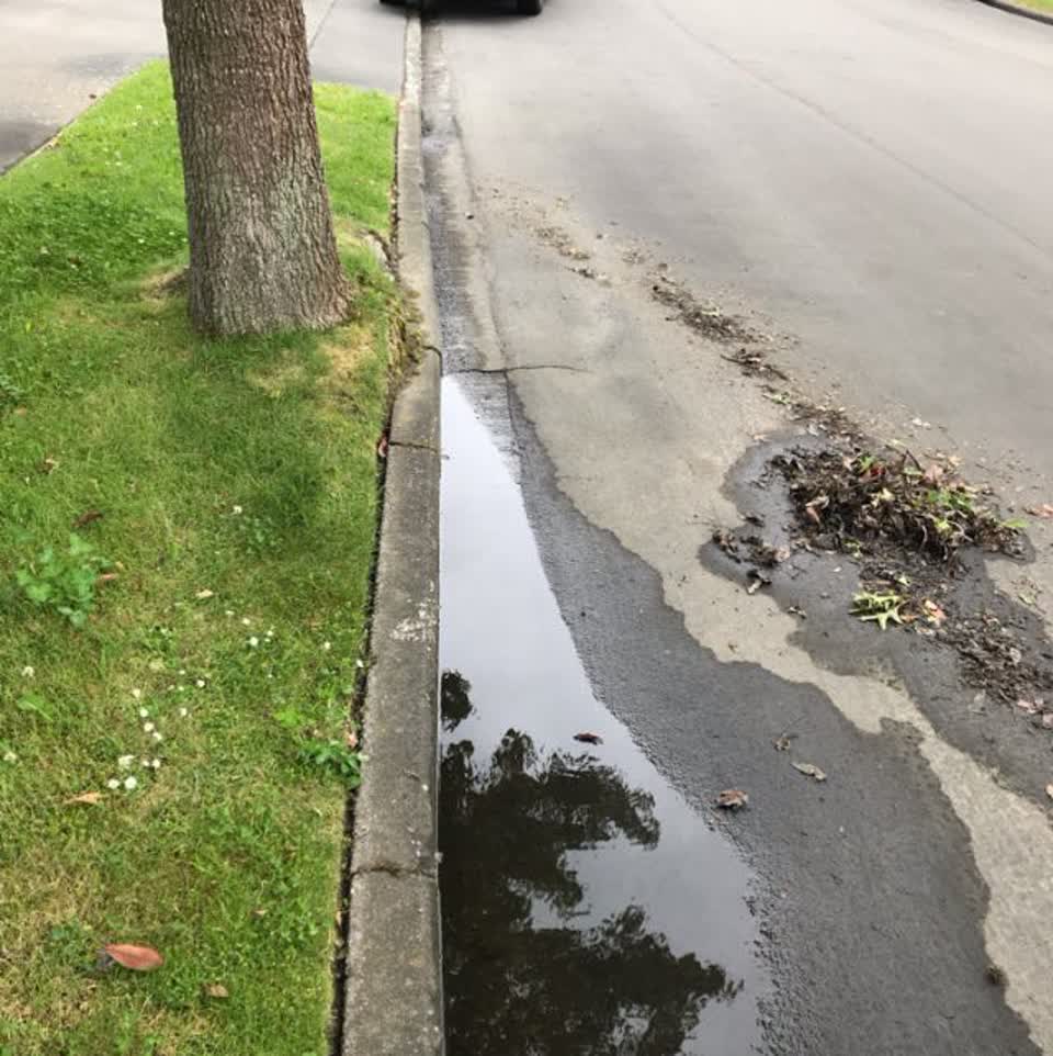 The photograph attached to this wastewater/stormwater report