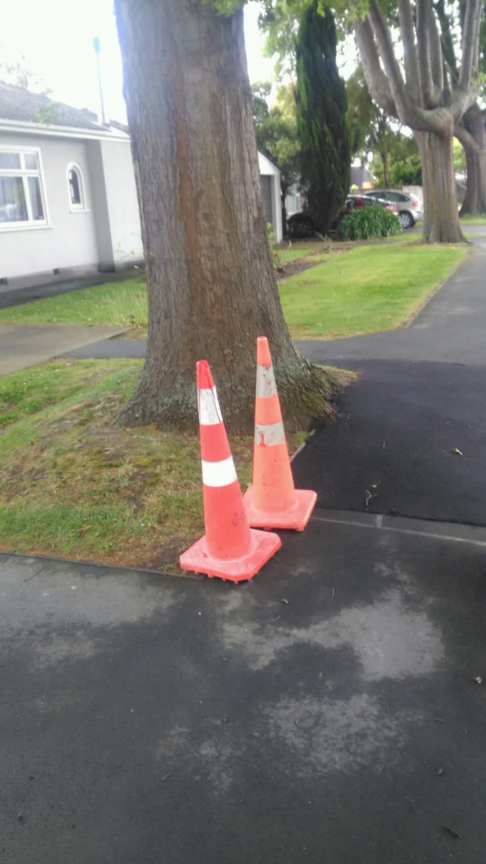 The photograph attached to this roading/streets report