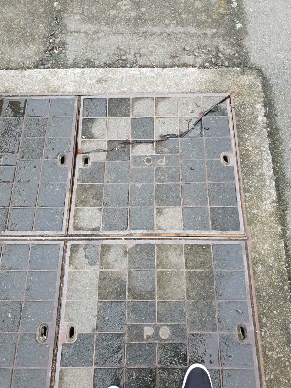 The photograph attached to this roading/streets report