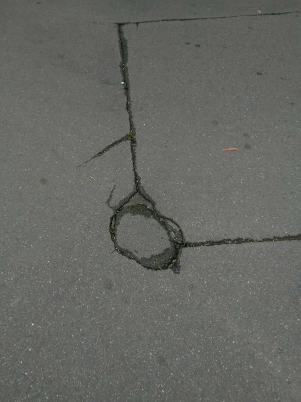 The photograph attached to this roading/streets report