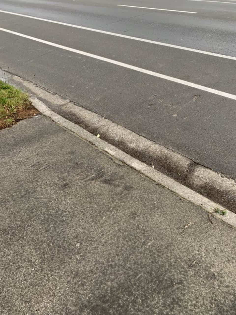 The photograph attached to this roading/streets report