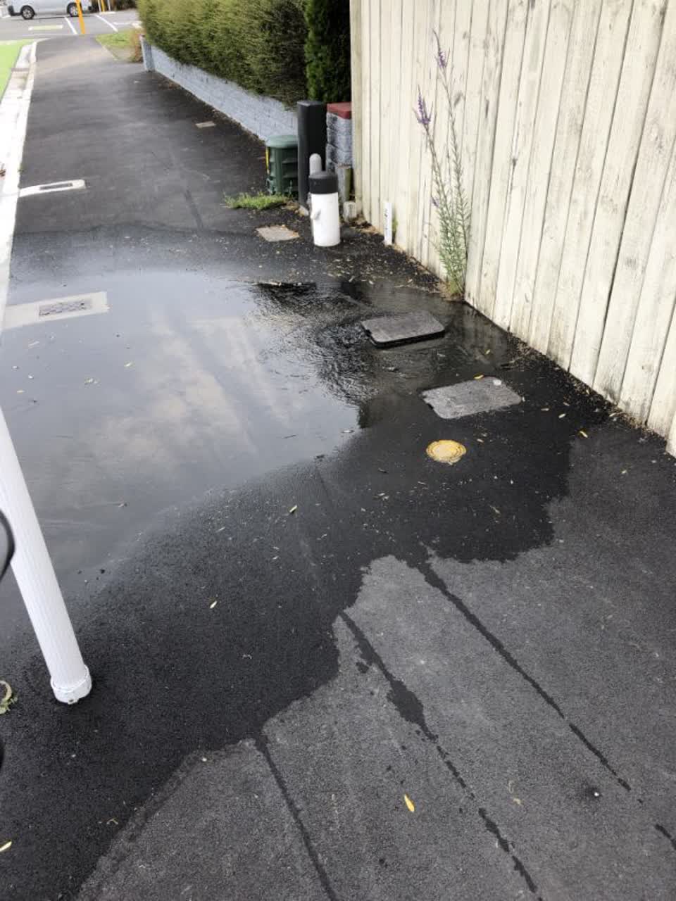 The photograph attached to this wastewater/stormwater report