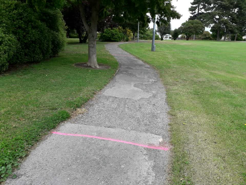 The photograph attached to this roading/streets report