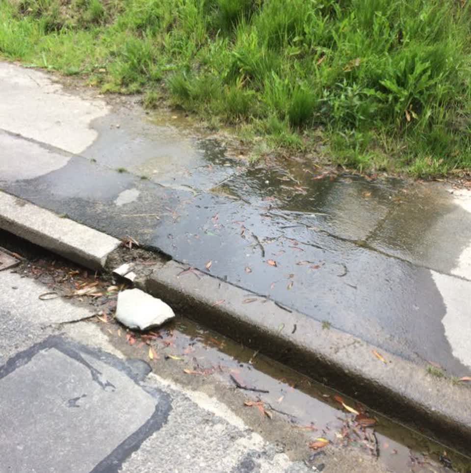 The photograph attached to this wastewater/stormwater report