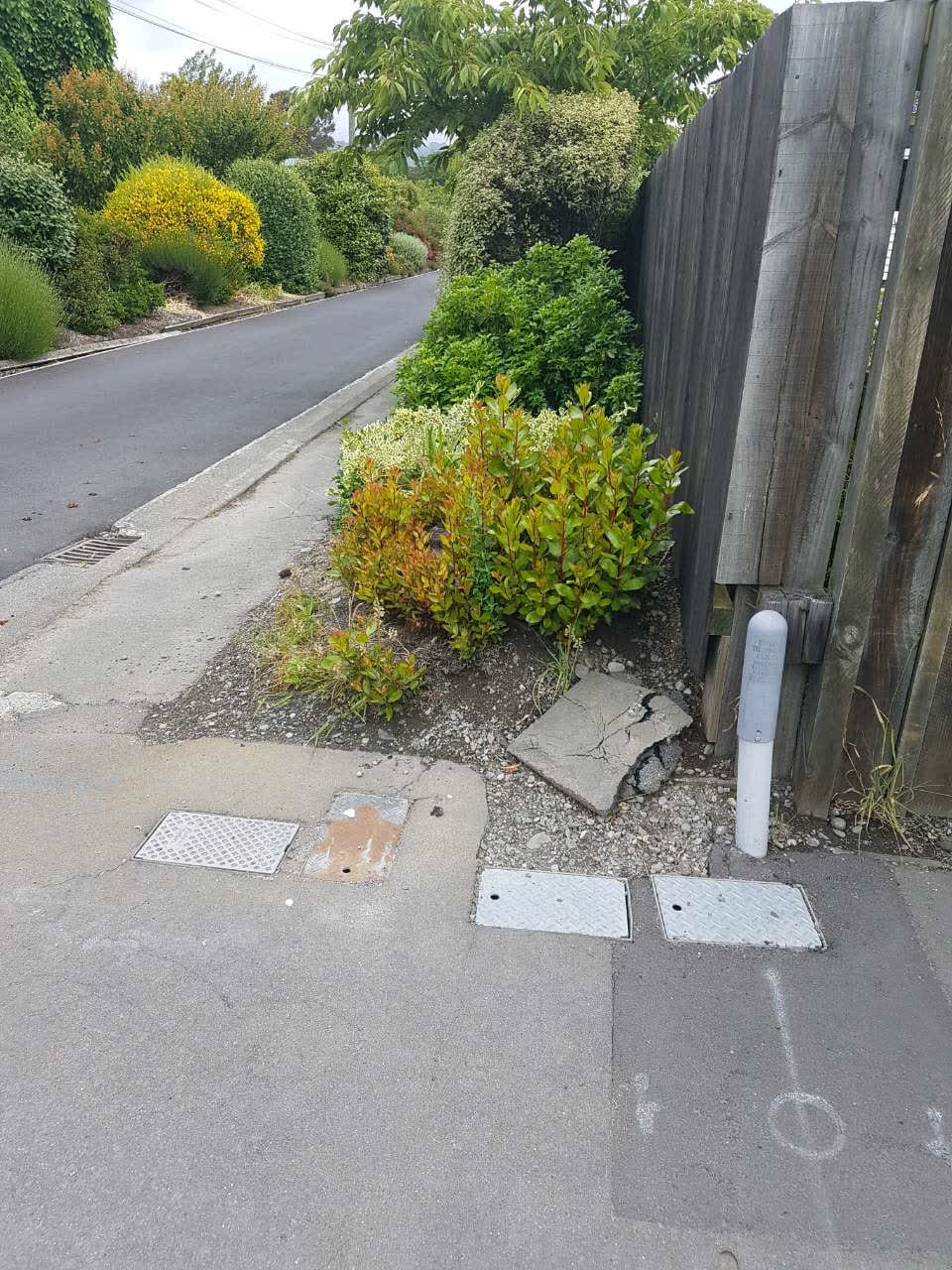 The photograph attached to this roading/streets report