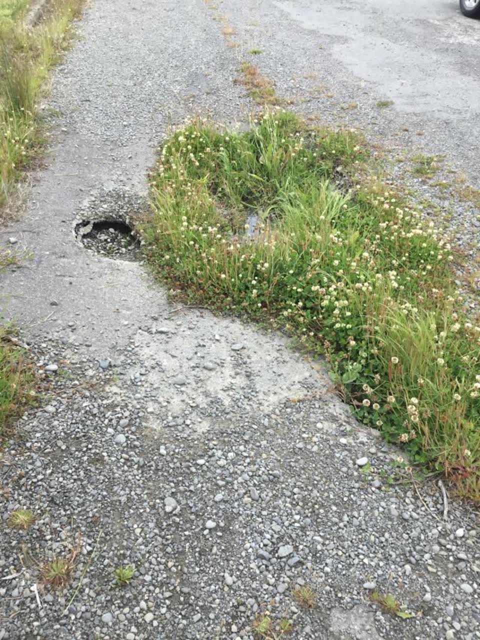 The photograph attached to this roading/streets report