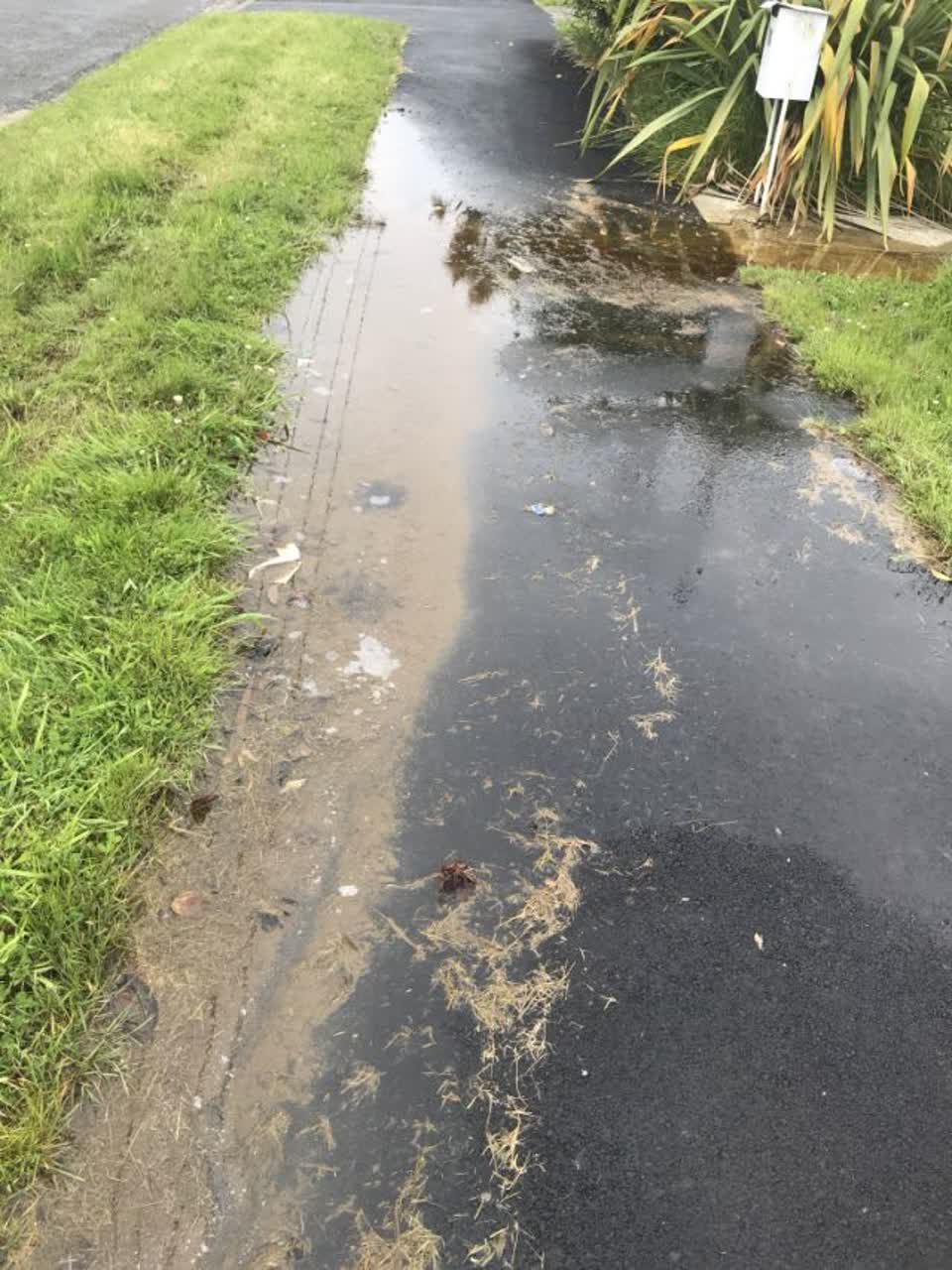 The photograph attached to this wastewater/stormwater report