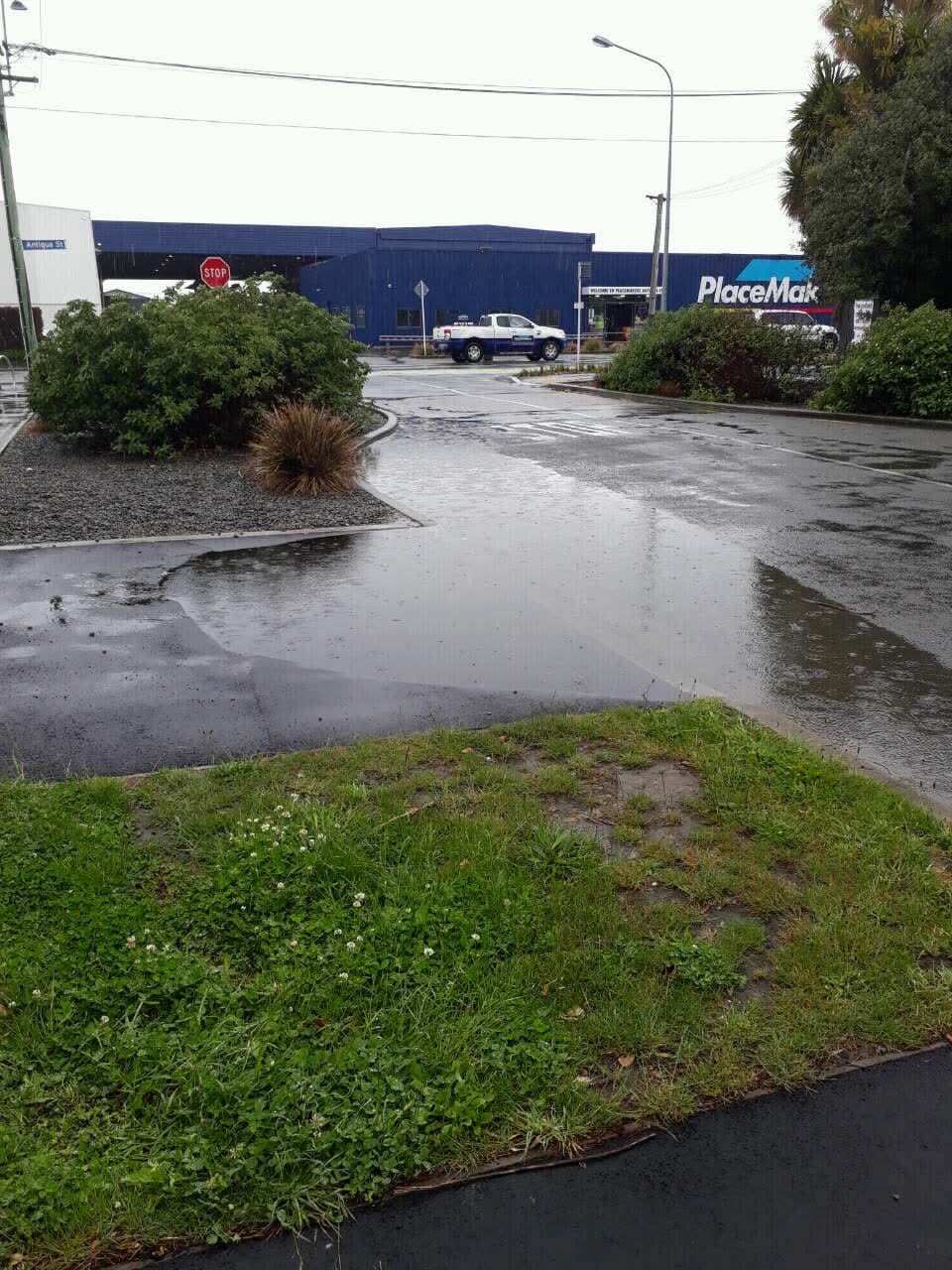 The photograph attached to this wastewater/stormwater report