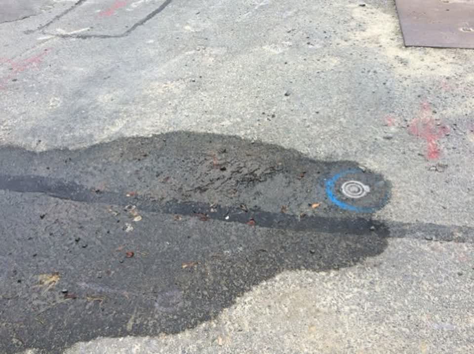 The photograph attached to this water supply report