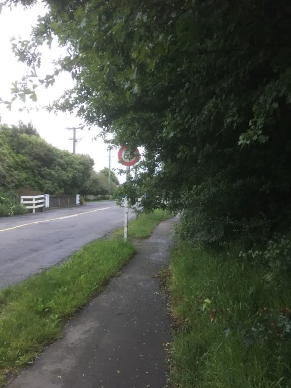 The photograph attached to this roading/streets report