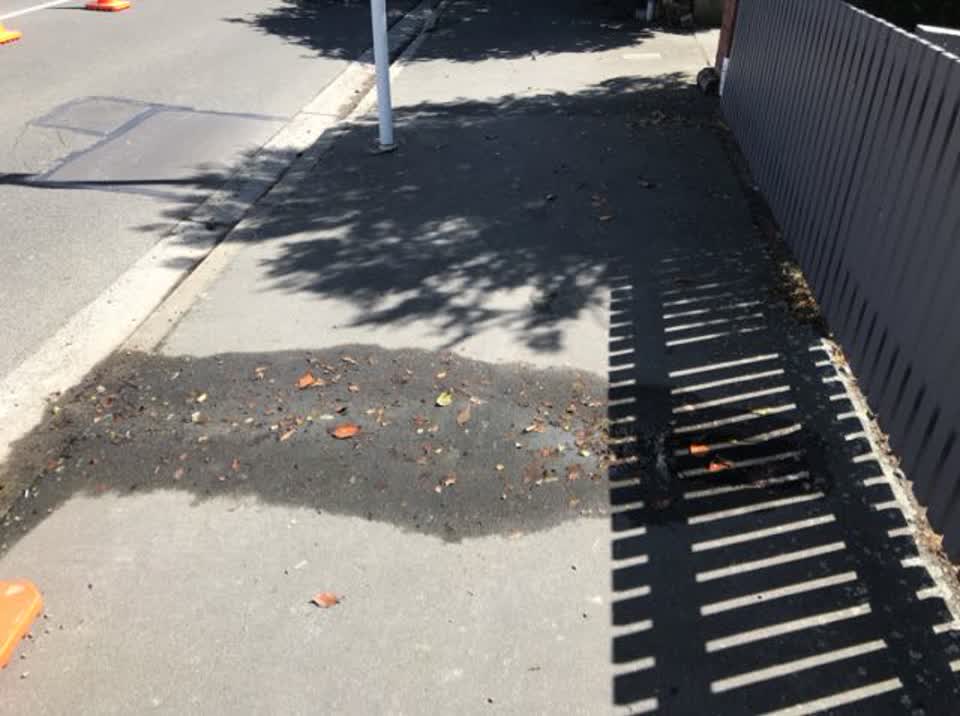 The photograph attached to this water supply report
