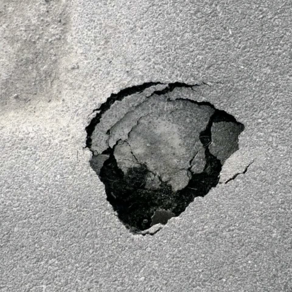 The photograph attached to this roading/streets report