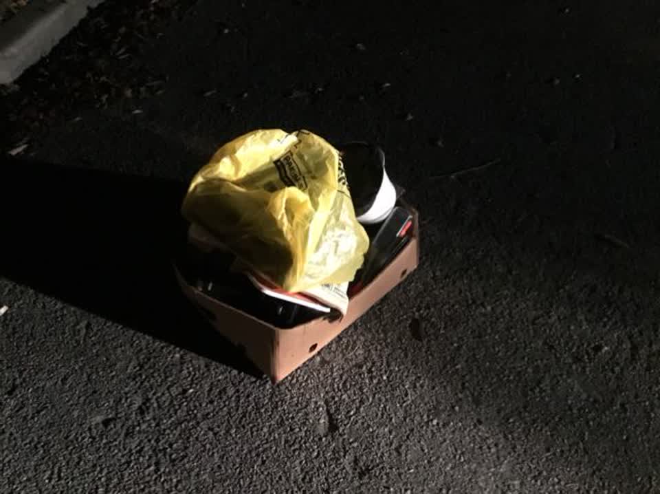 The photograph attached to this rubbish/recycling report