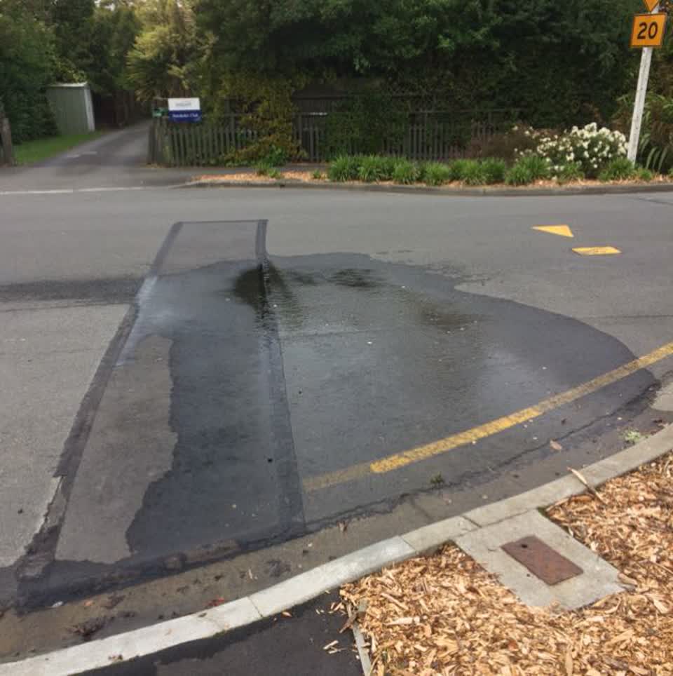 The photograph attached to this roading/streets report