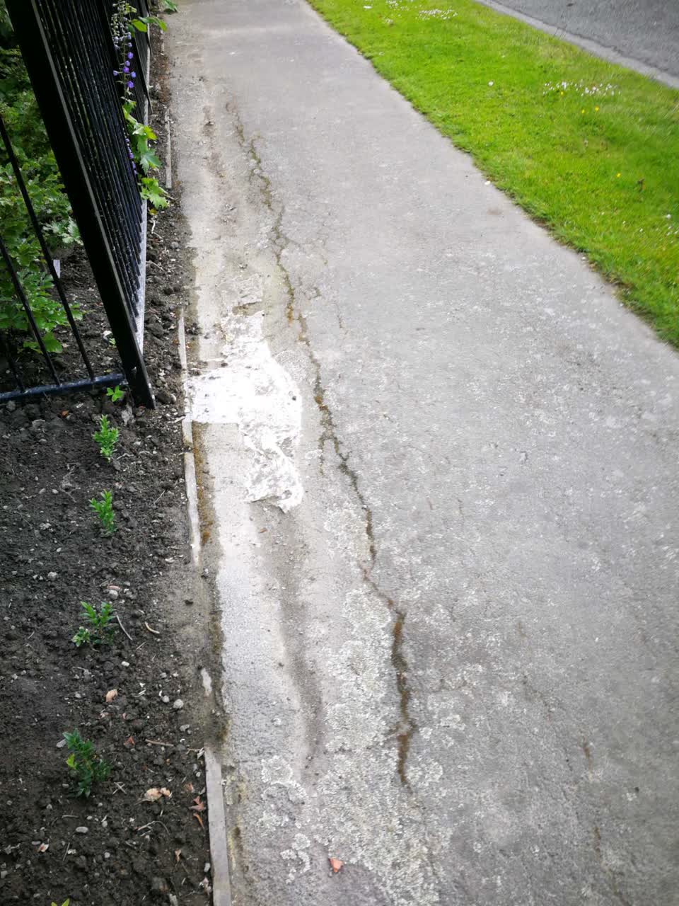 The photograph attached to this roading/streets report
