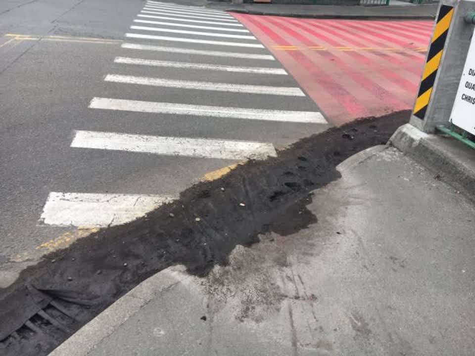 The photograph attached to this wastewater/stormwater report