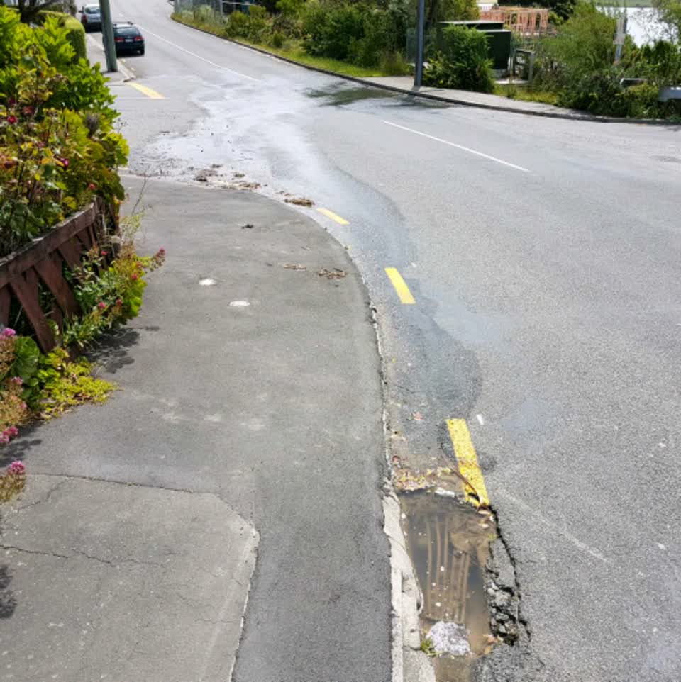 The photograph attached to this roading/streets report