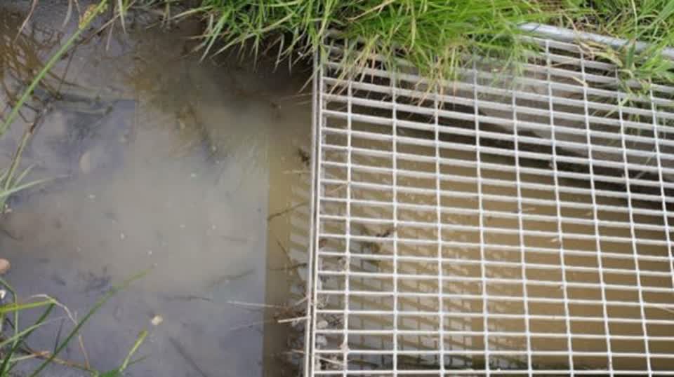 The photograph attached to this wastewater/stormwater report
