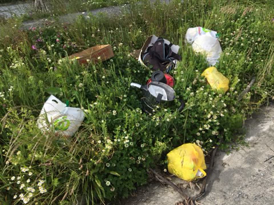 The photograph attached to this rubbish/recycling report