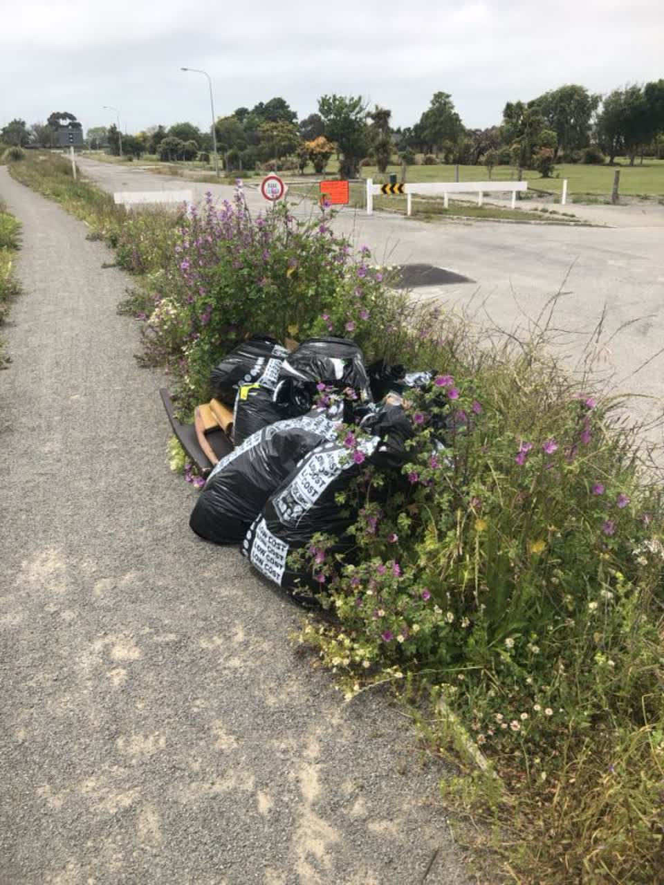 The photograph attached to this rubbish/recycling report