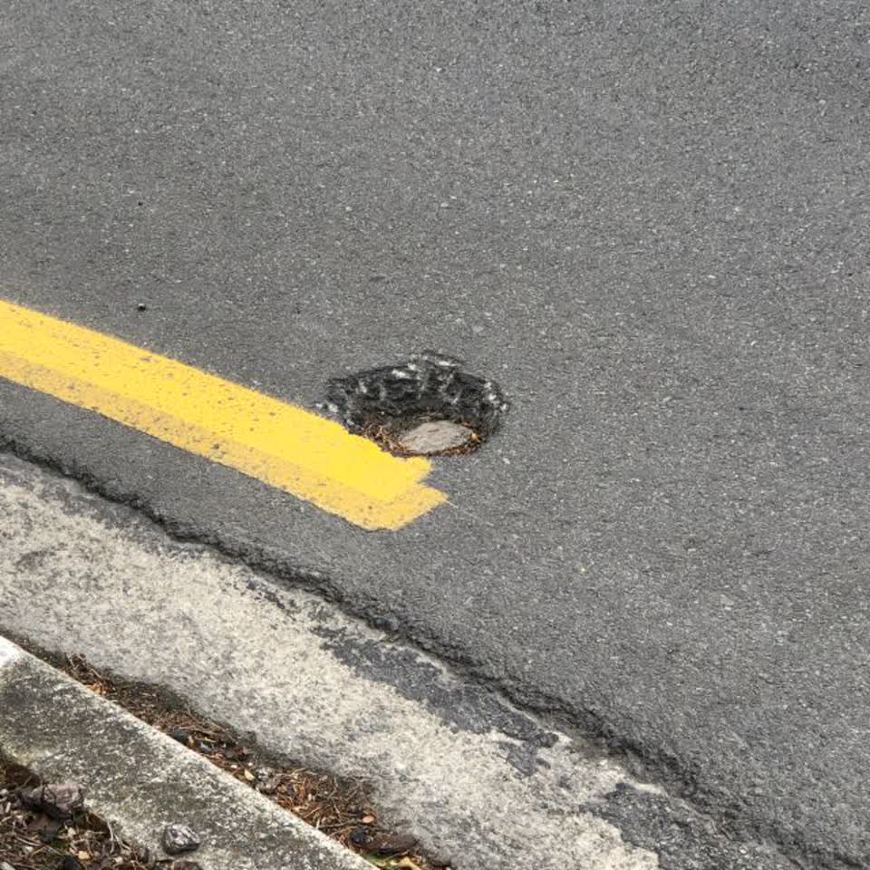 The photograph attached to this roading/streets report