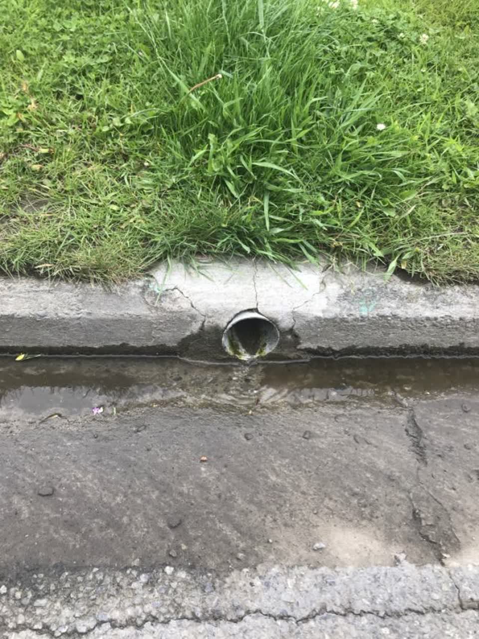 The photograph attached to this wastewater/stormwater report