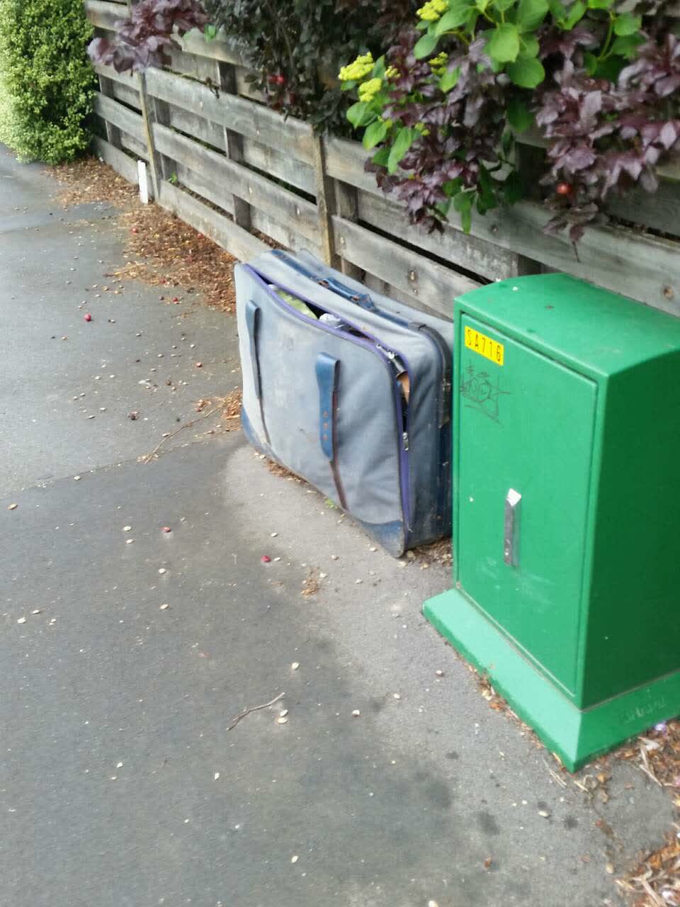 The photograph attached to this rubbish/recycling report
