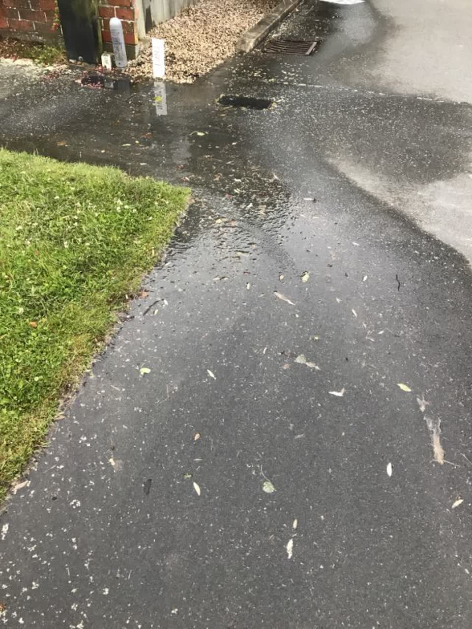 The photograph attached to this water supply report