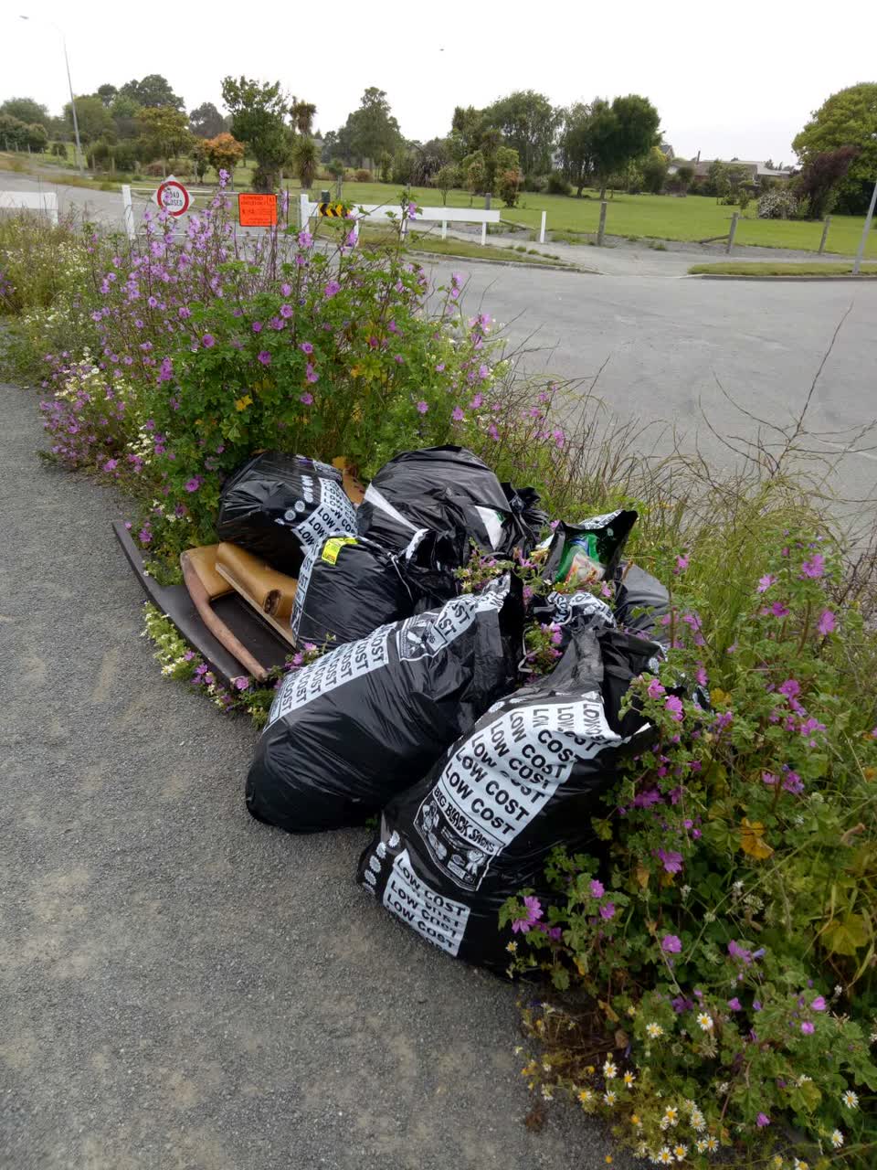 The photograph attached to this rubbish/recycling report