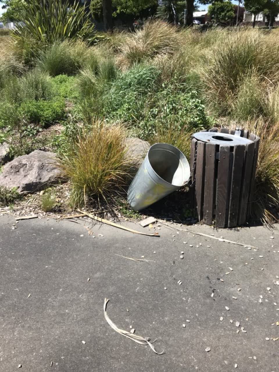 The photograph attached to this rubbish/recycling report