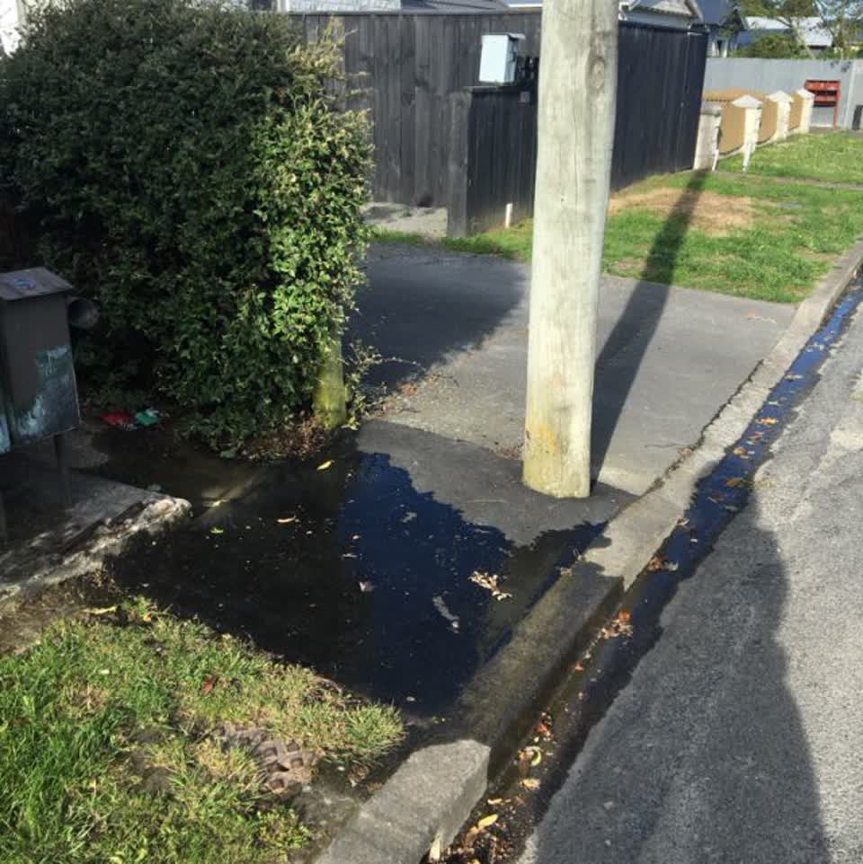 The photograph attached to this wastewater/stormwater report