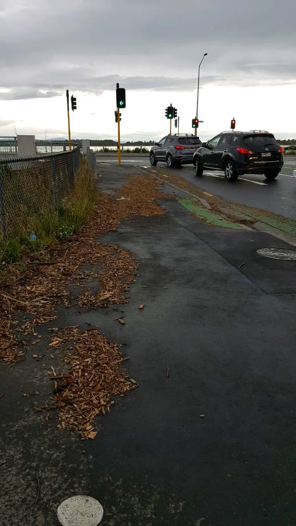 The photograph attached to this roading/streets report