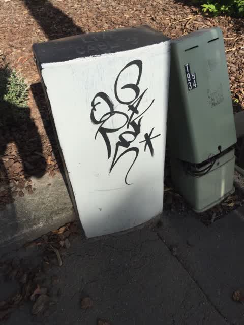 Graffiti, a report photo