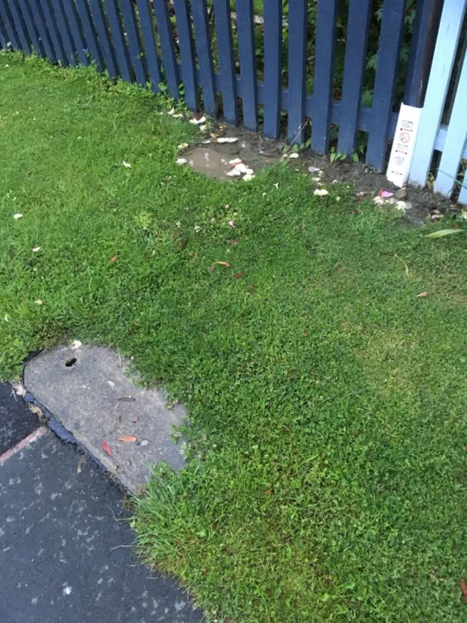 The photograph attached to this wastewater/stormwater report